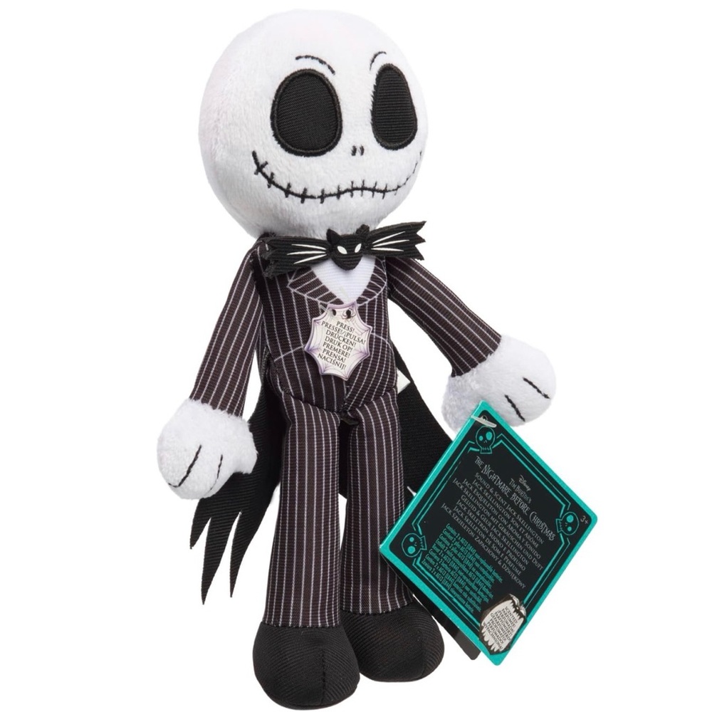 Disney Nightmare Before Christmas Jack Skellington Plush Doll New With Tags